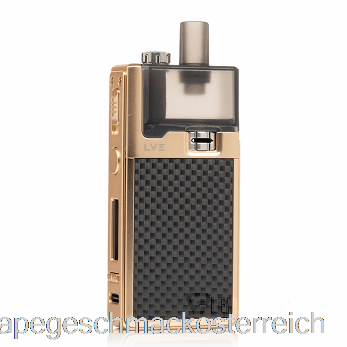 Lve Orion 2 40w Pod-System, Strukturierter Carbon-/Gold-Vape-Geschmack